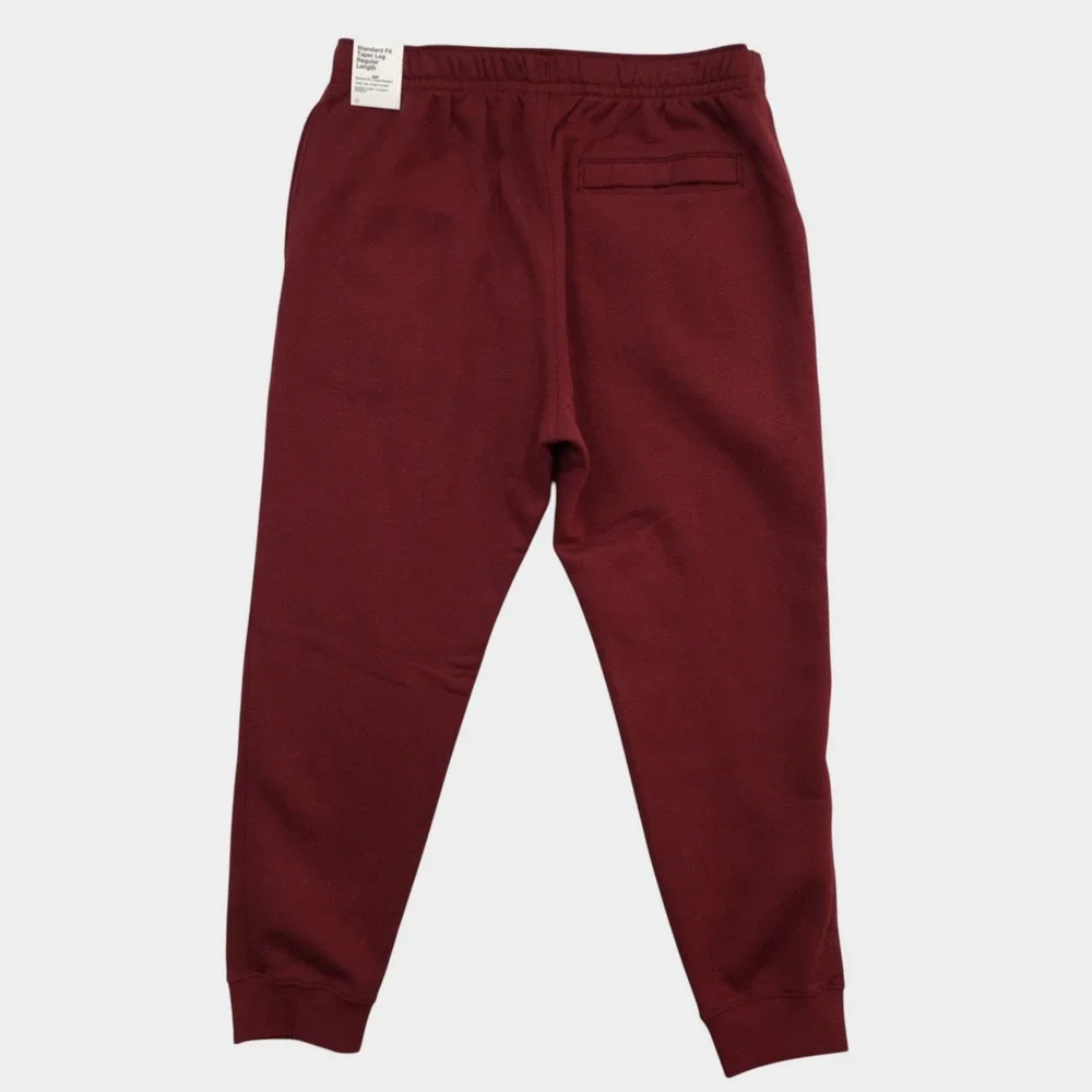 NEW! Nike Mens Club Fleece Tapered Joggers Dark Beetroot Red Sweatpants XL NEW
